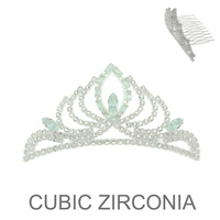 CZ CROWN COMB TIARA